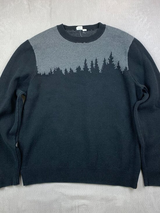 tentree Other - Tentree Mens Sweater Medium Black Highline Juniper Crewneck Knit Organic Cotton